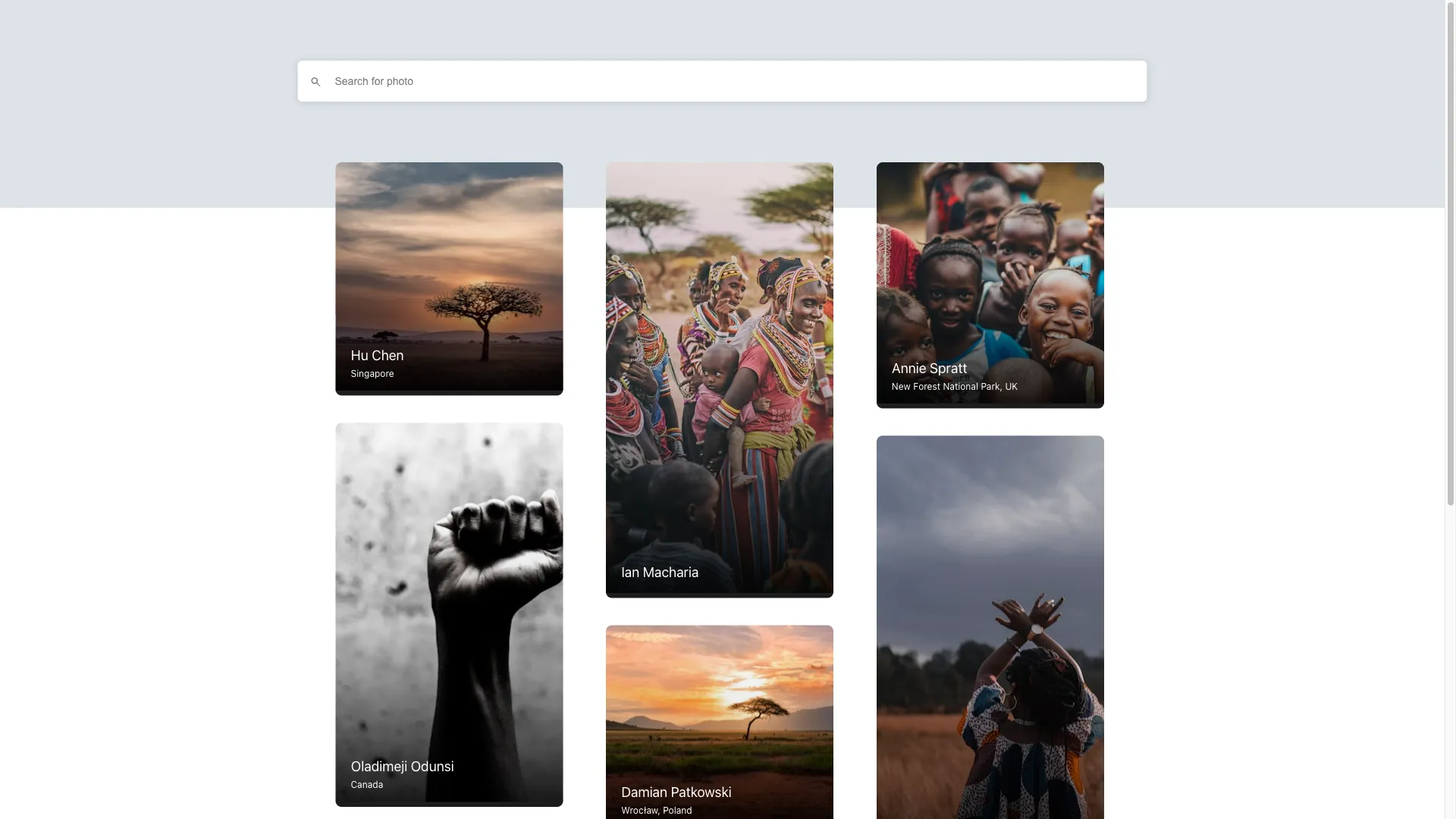 Unsplash Clone